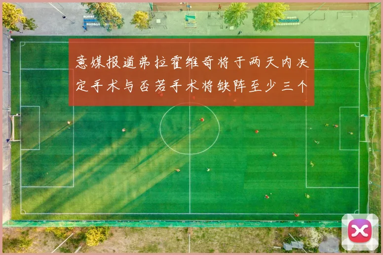 意媒报道弗拉霍维奇将于两天内决定手术与否若手术将缺阵至少三个月