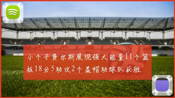 小个子费尔斯展现强大能量11个篮板18分5助攻2个盖帽助球队获胜